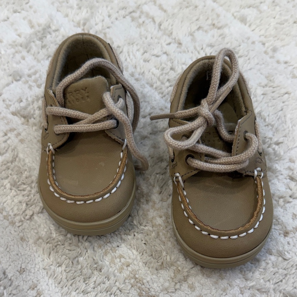 Classic Tan Kids Sperrys